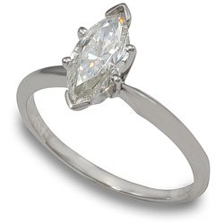 10X5mm Marquise Moissanite Solitaire