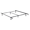 Heavy Duty Adjustable Metal Bed Frame with Double Center Support and Rug Rollers - UNIVERSAL (Cal King, King, Queen, Full XL, Full, Twin XL, Twin)