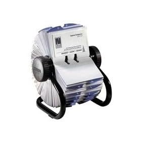 New , Rolodex Classic 200 Rotary Business Card Index File with 200 Sleeves 24 A-Z Index Tabs Black Ref 67236