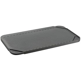 Chef's Design Reversible Hard-Coat Anodized Double Burner Grill Griddle by Chef's Design