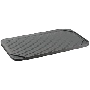 Chef's Design Reversible Hard-Coat Anodized Double Burner Grill Griddle by Chef's Design