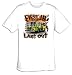 Firefighters - First In, Last Out Patriotic USA Fireman T-shirt Tee Shirt