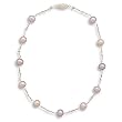 16" 14k Yellow Gold 7.5-8mm Multi Color Freshwater Pearl Necklace