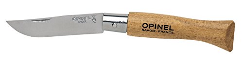 Opinel n degree2 stainless steel knife with keyring