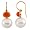 14K White Gold Paspaley South Sea Cultured Pearl and Coral Earrings - 12.00mm