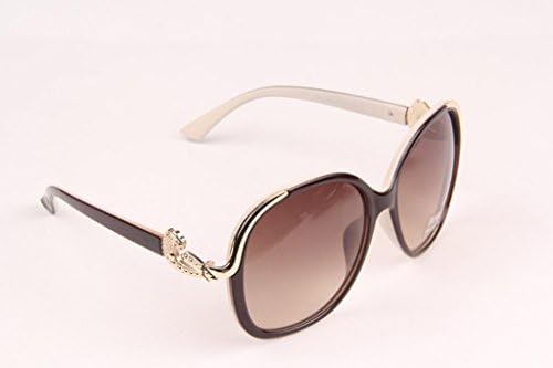 Fandia Designer Inspired Round Oversized Sunglasses Coffee