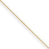 14k .9mm 16 in Polished Curb Chain - 16 in.