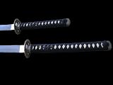 Handmade Damascus Blade Dragon Samurai Katana & Wakizashi Sword Set #299C