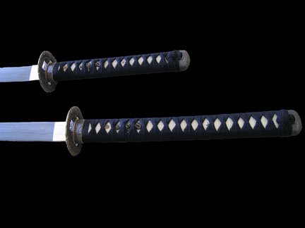 Handmade Damascus Blade Dragon Samurai Katana & Wakizashi Sword Set #299C