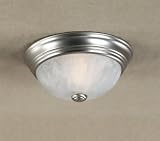 Alabaster MelonSmall Flush Mount AL182ES By Quoizel