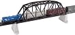 HO KIT Code 83 18" Through Truss Bridge, Black