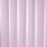 PLAIN TEXTILE SHOWER CURTAIN & RINGS  LT PINK
