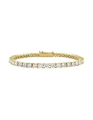 Diamond Tennis Bracelet 18K Yellow Gold - 1.00 CT Diamonds