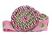 Baby Bling Pink and Green Dot Pacifier Holder