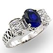 Women's Solitaire Montana Cubic Zirconia Special Plating Ring,Size: 5-10 Sterling Silver .925