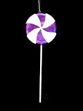 Large Candy Fantasy Grape Swirl Lollipop Christmas Ornament Decoration 17