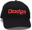DODGE Classic Automotive Fine Embroidered Hat Cap - Solid Black