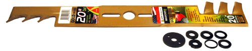 Max Power 331980S 20-Inch Universal Gold Metal Mulching Lawn Mower Blade Max Power 331980S 20-Inch Universal Gold Metal Mulching Lawn Mower Blade