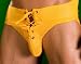 Priape Lace Front Football Jock Strap - Yellow
