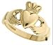 Newburys 9ct gold solid Claddagh ring size (6.2g)