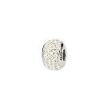Cream Full Crystal Charm