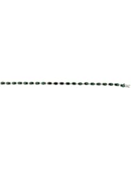 Sterling Silver Cubic Zirconium Green Bracelet