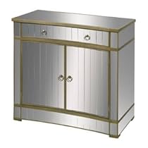 Hot Sale Sterling 6043624 Montreal Contemporary Medium Density Fiberboard Cabinet, 40-Inch, Mirrored Glass