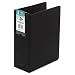 Wilson Jones Large Capacity Hanging Vinyl Binder 3-Inch Capacity,  8.5 x 11 Inch Sheet Size, Black (W365-49B)