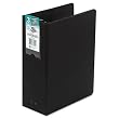 Wilson Jones Large Capacity Hanging Vinyl Binder 3-Inch Capacity,  8.5 x 11 Inch Sheet Size, Black (W365-49B)