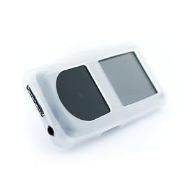 Tuff-Luv Slim&Lite Silicone skin case cover (For Samsung YP-S3) + Belt clip (Clear)
