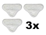 3 x CKB Ltd Microfibre CLOTH Washable Steam Mop Pad Fits H2O H20 X5 Model