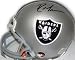 Randy Moss autographed Football Mini Helmet (Oakland Raiders)