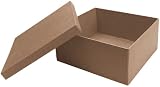 DCC Paper Mache Square Box, 7 by 7 by 3-Inch