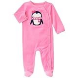 GYMBOREE(ジンボリー) ソフト ペンギン 1-ピース ブライト ローズ ロンパース長袖 6～9ヶ月【並行輸入】