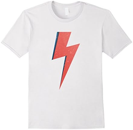 Men's Bowie Lightning Bolt Shirt Medium White