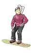 Woman Snowboarding With Green Board Winter Sports Christmas Ornament
