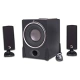 Acoustic Authority A-3780RB Black 2.1 180 Watt Pro Series Subwoofer Satellite System