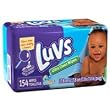 LUVS Ultra Clean Baby Wipes Refill, 154-Count (Pack of 6)