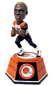 Cincinnati Bengals Chad Johnson Forever Collectibles Bobble Head Clock