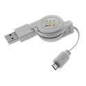 GTMax Micro USB Data Hotsync & Charging Retractable Cable for Amazon Kindle 2 3