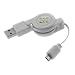 GTMax Micro USB Data Hotsync & Charging Retractable Cable for Amazon Kindle 2 3