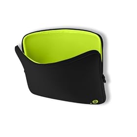 Be.ez 100572 LA robe Sleeve for Macbook 13.3 (Black/Wasabi)