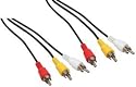 3 fono phono Audio Video AV Plugs to 3 fono phono Audio Video AV Plugs 5m 5meter --Cable 521/5