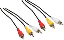 3 fono phono Audio Video AV Plugs to 3 fono phono Audio Video AV Plugs 5m 5meter --Cable 521/5