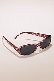 Animal Print Square Lens Tinted Sunglasses