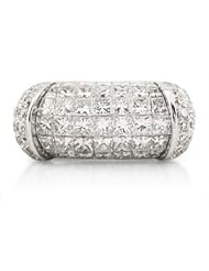 Diamond & 18k White Gold Right Hand Ring