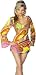 HIPPY 60s HIPPIE LADY FANCY DRESS COSTUME/OUTFIT SIZE UK 12/14