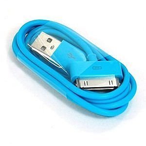 Sync & Charge USB Cable for Apple iPhone 4 (Blue) Sync & Charge USB Cable for Apple iPhone 4 (Blue)