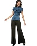 BCBG MAX AZRIA - BCBGMAXAZRIA Silk Wrap-Style Top & Wide-Leg Pant