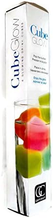 Cube Glow Glowing Drink Cubes Set of 6 One Time Use